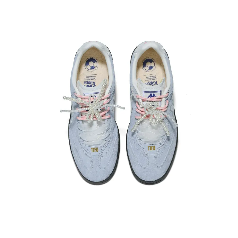 Kappa Tifo Anti Slip Wear Resistant Low Top Skateboard Shoes Women's Blue-3