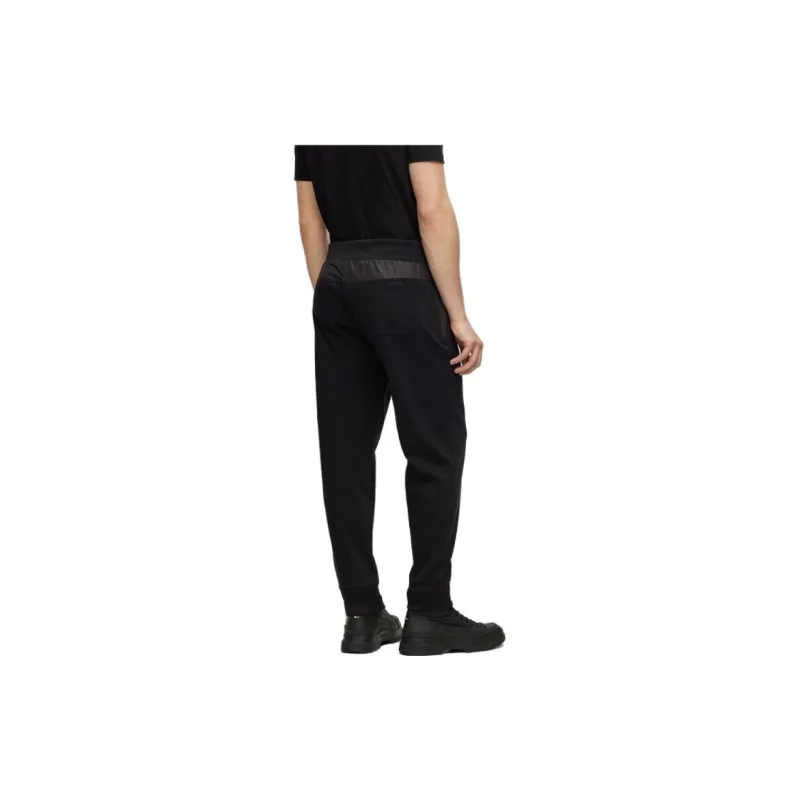 HUGO BOSS Logo print Panelled Cotton Track Pants-4