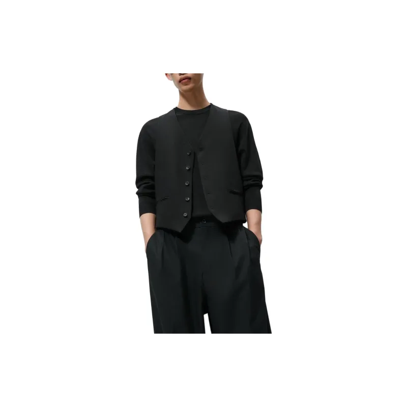 ZARA Vests Men Black-3