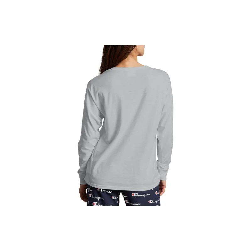 Champion Crew Neck Regular Sweatshirt US Version Unisex Light Gray-3
