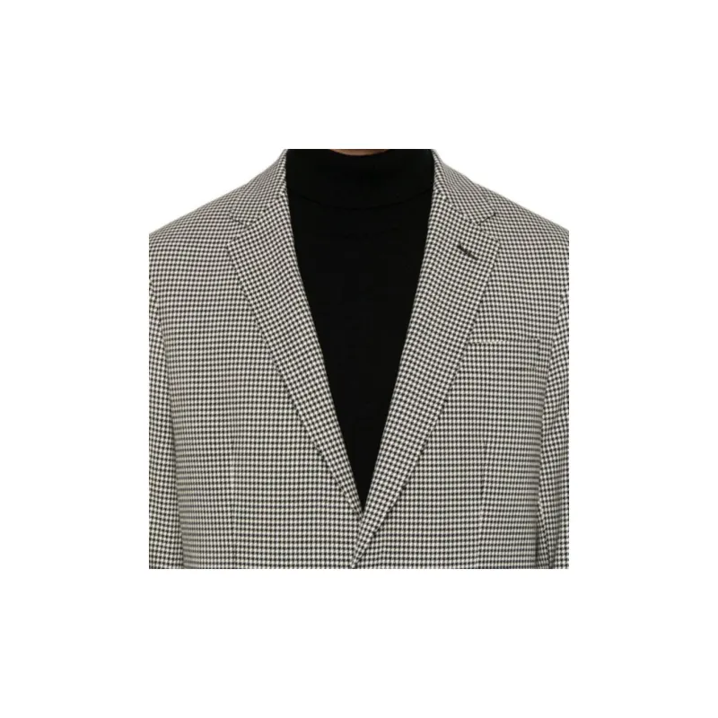 FURSAC Houndstooth-pattern Blazer-4
