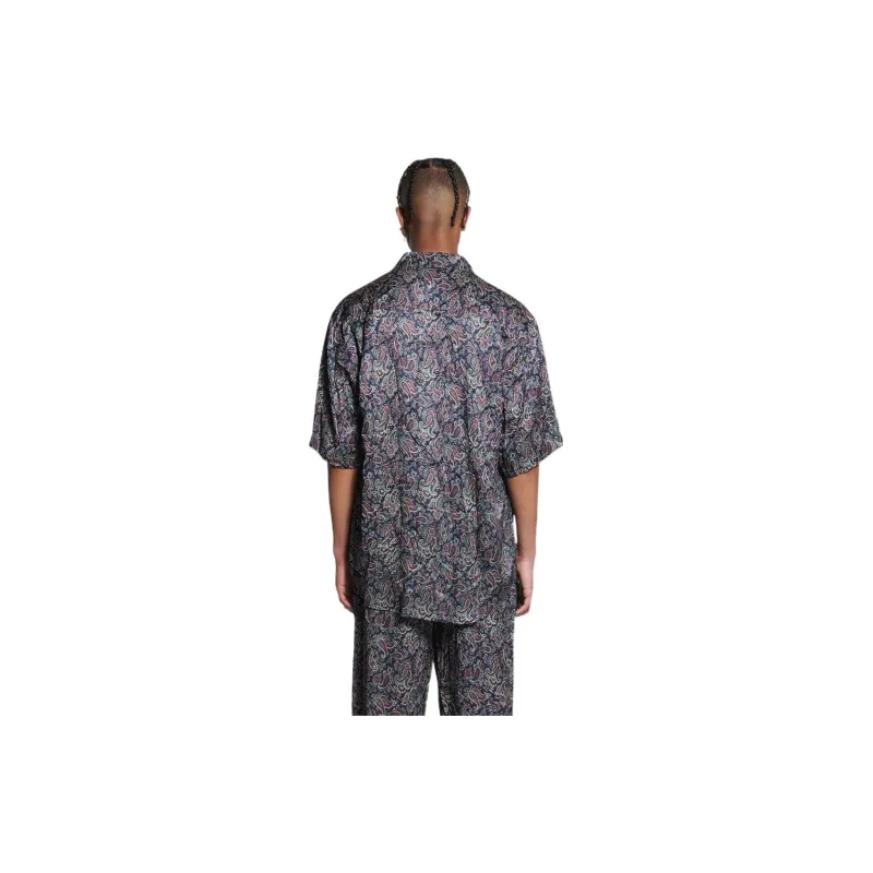 Balenciaga Shirts Men Dark Blue-3