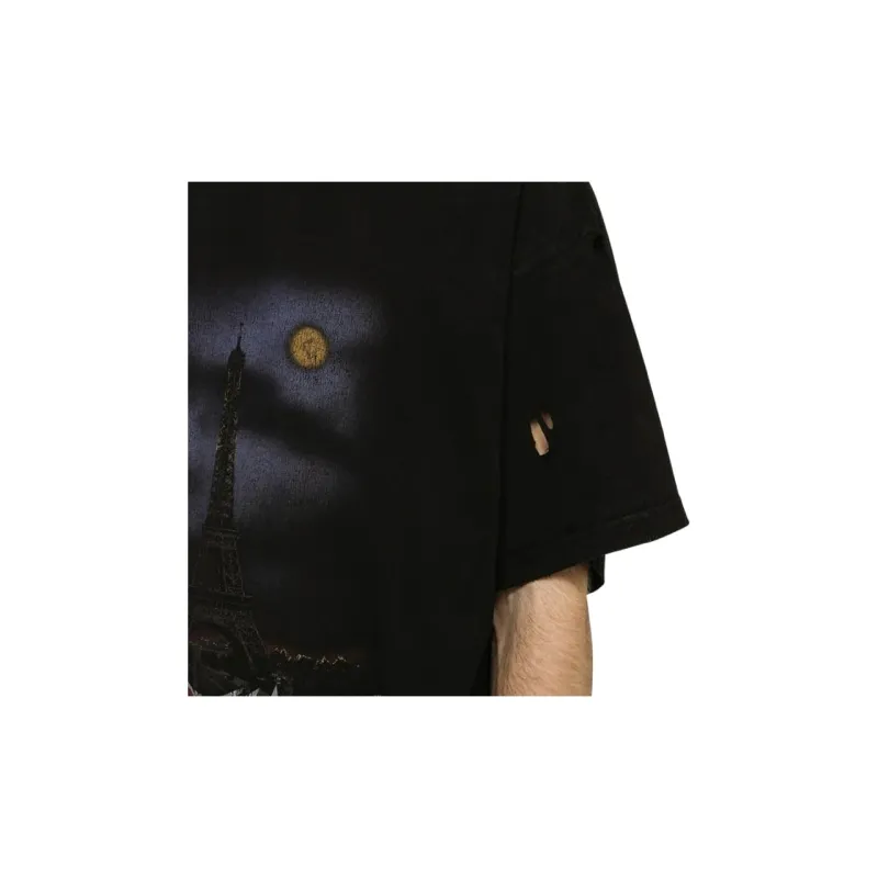Balenciaga Paris Moon Worn Out Oversized T Shirt-4