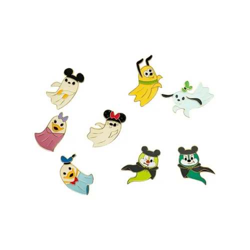 Disney Hong Kong Disney Halloween Mickey Mouse And Friends Mysterious Set Badges