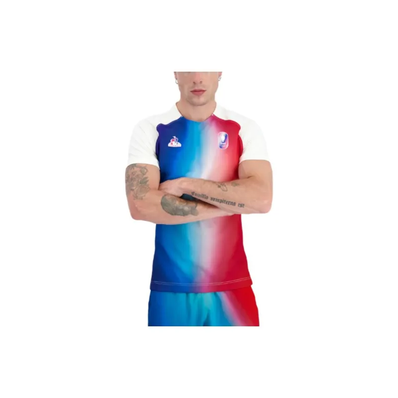 Le Coq Sportif Paris Olympic Games Series SS24 Maillot Équipe De France Homme T-Shirt Men's Multicolor-2