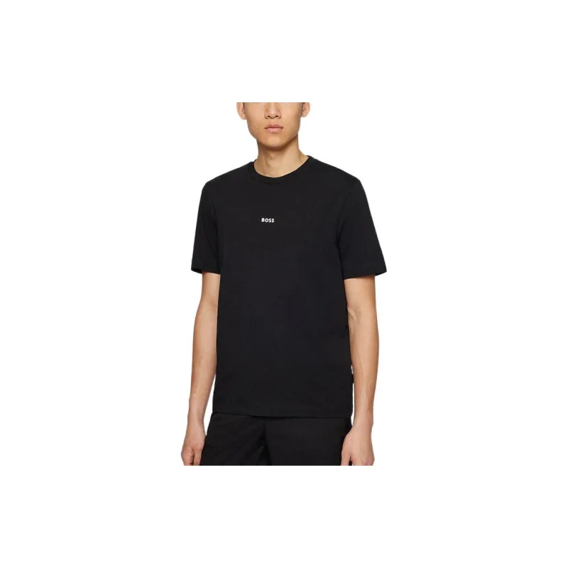 HUGO BOSS Logo Printed Crewneck T Shirt-1