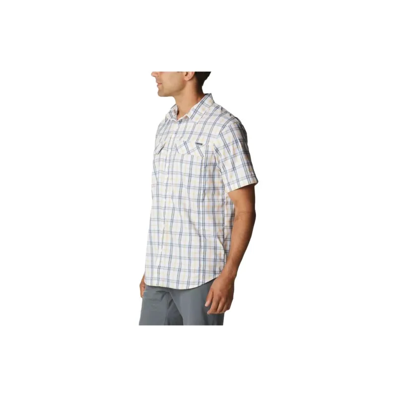 Columbia Shirt Men's White Plaid-2
