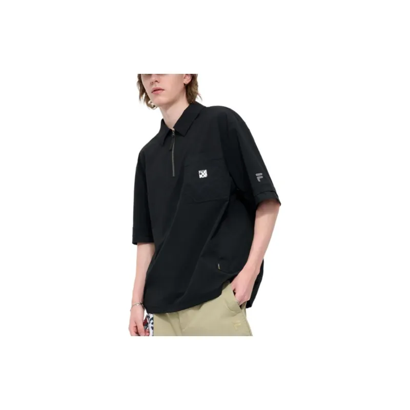 FILA FUSION Polo Shirt Men's Jet Black-3