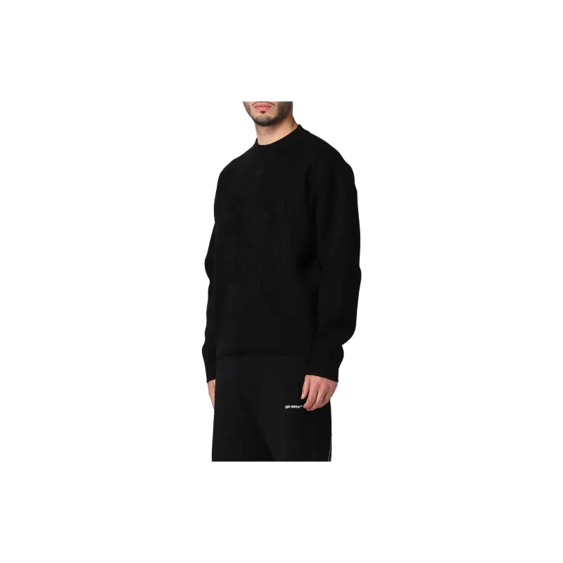 OFF WHITE Body Stitch Jersey Sweatshirt-3