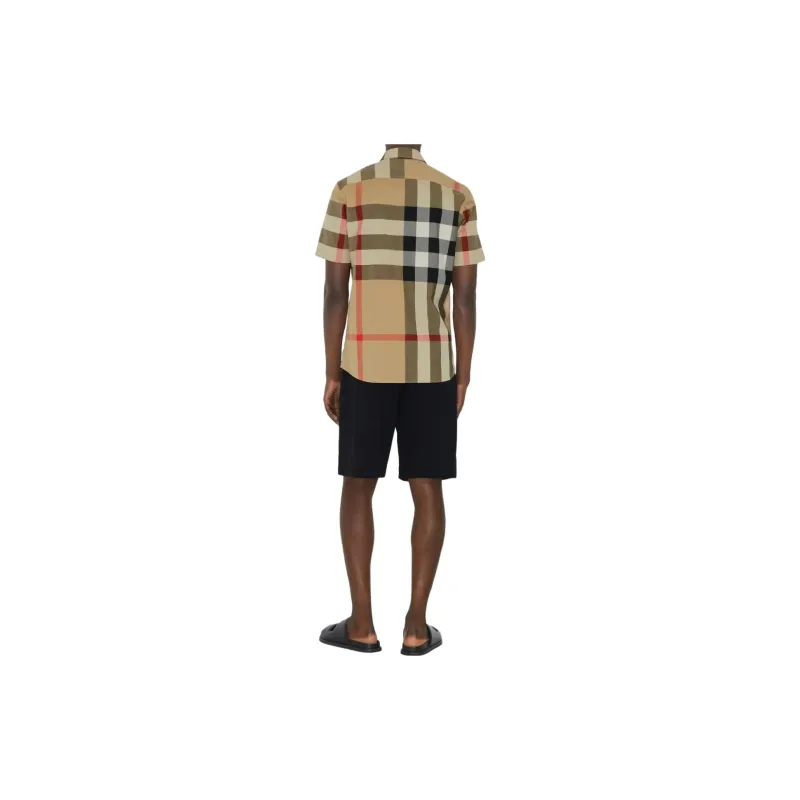 Burberry Checkered Short sleeved Shirt-1
