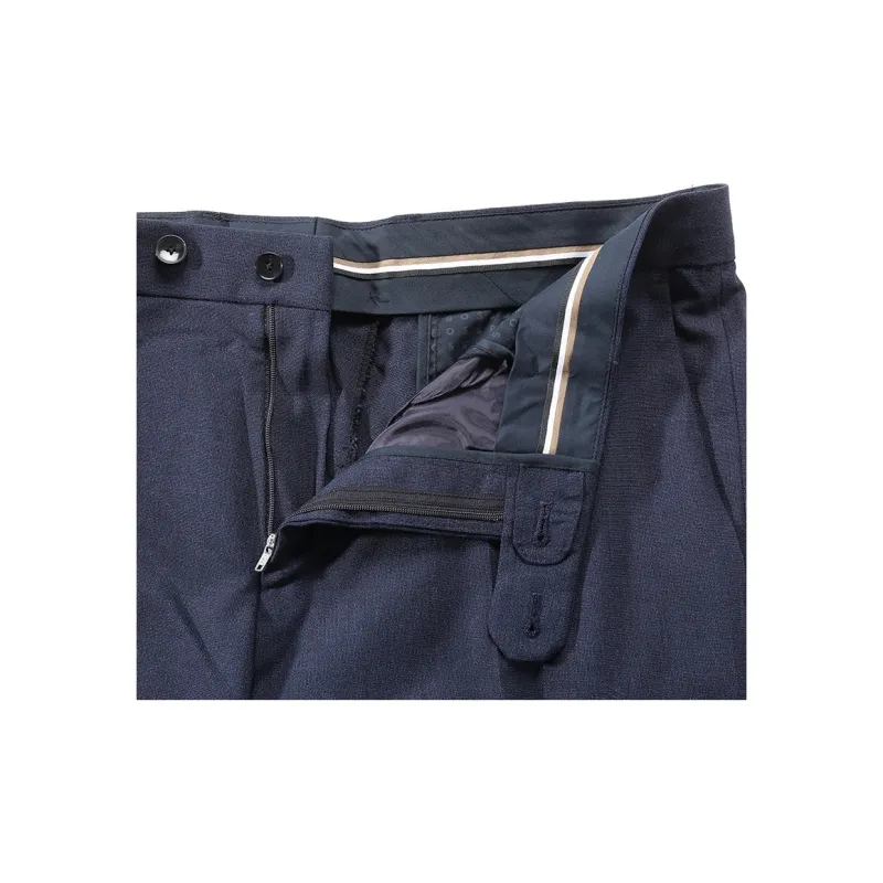 HUGO BOSS SS24 Suit Trouser Men's Dark Mixed Blue-6