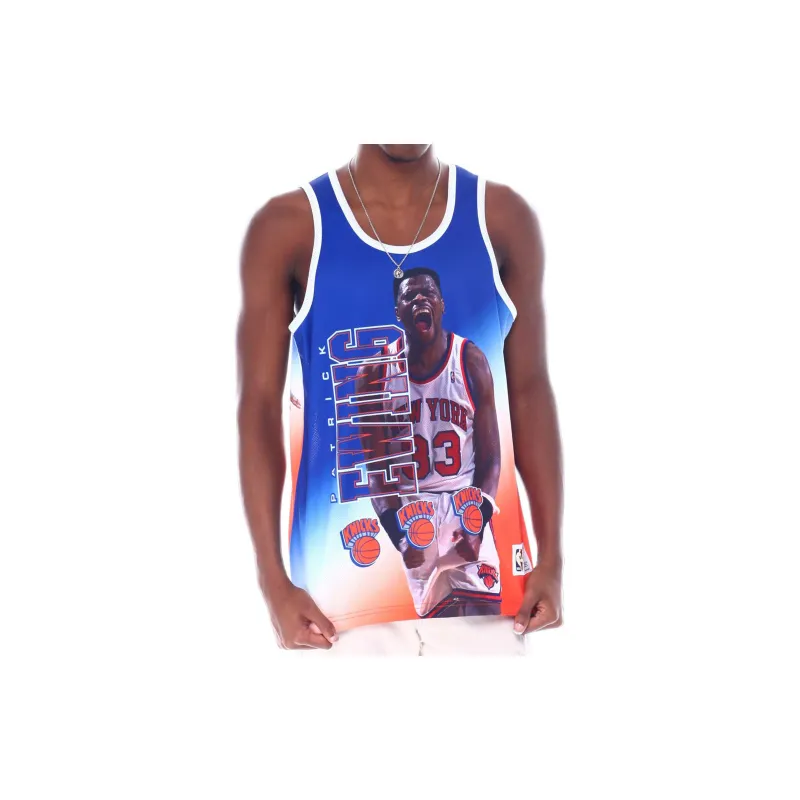 Mitchell Ness Basketball Jerseys Men Blue-2
