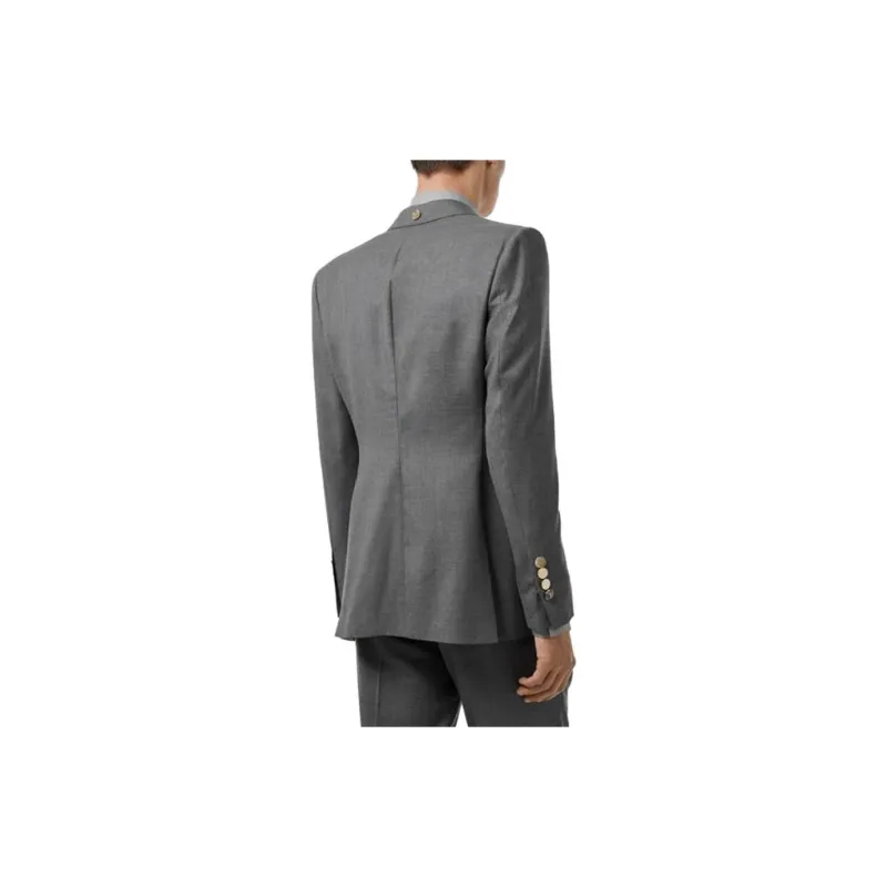Burberry Business Suits Men Gray-2