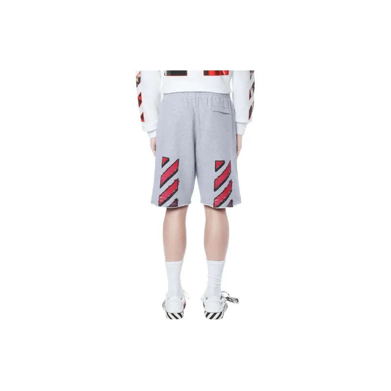 OFF WHITE SS21 Casual Shorts Men Gray-2