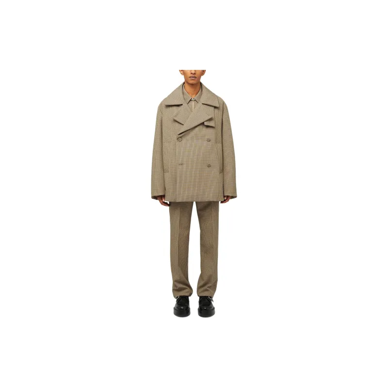 JIL SANDER Check pattern Straight leg Trousers-1