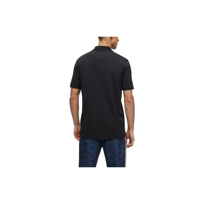HUGO BOSS Half-zip Cotton Blend Polo Shirt-2