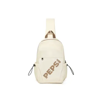 Pepsi Fabric Shoulder Bag Sling Bag Backpack Handbag Crossbody Bag Regular Unisex Ecru/Black