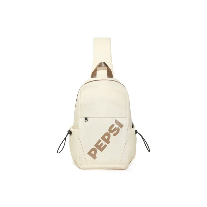 Pepsi Fabric Shoulder Bag Sling Bag Backpack Handbag Crossbody Bag Regular Unisex Ecru/Black-5