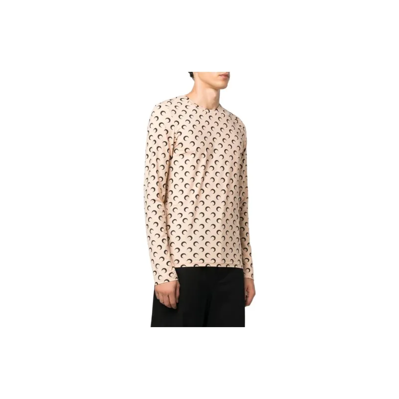 Marine Serre T Shirts Men Beige-2
