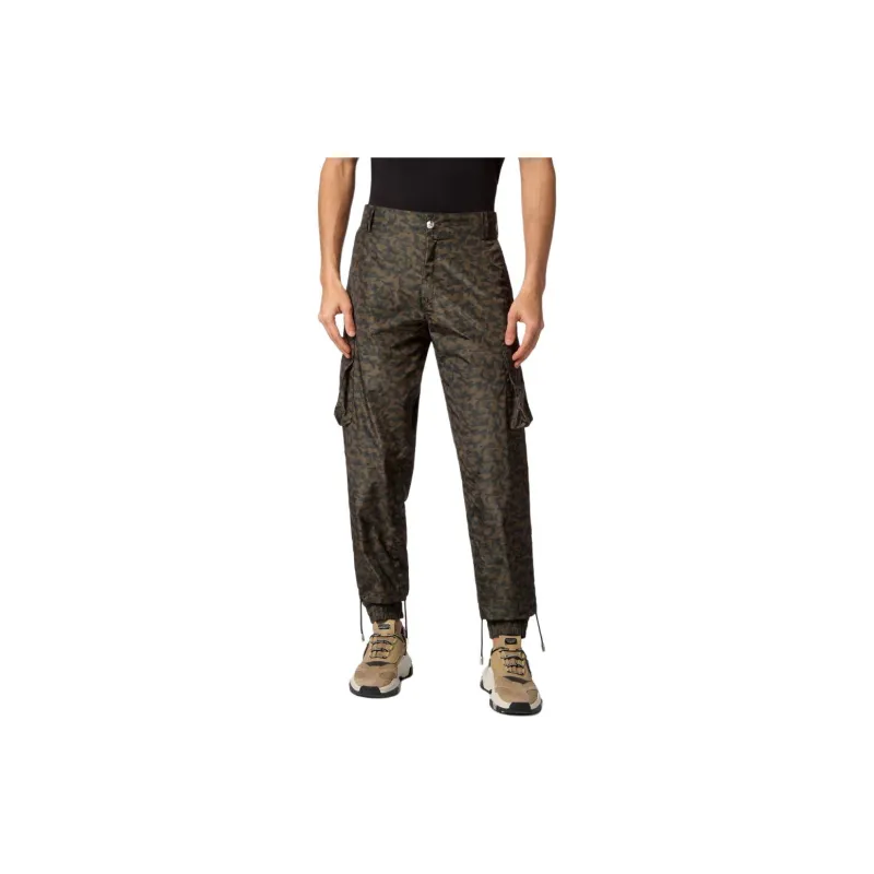 PHILIPP PLEIN Camouflage Cargo Trousers-1