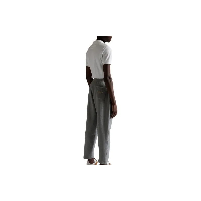 BALLY Logo embroidered Cotton Track Trousers-4