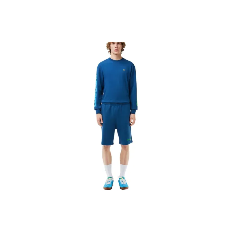 LACOSTE Casual Shorts Men's Blue-3
