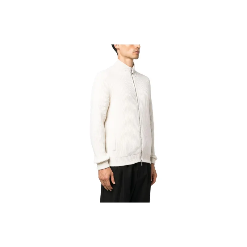 FEDELI Ribbed Cashmere Cardigan-3