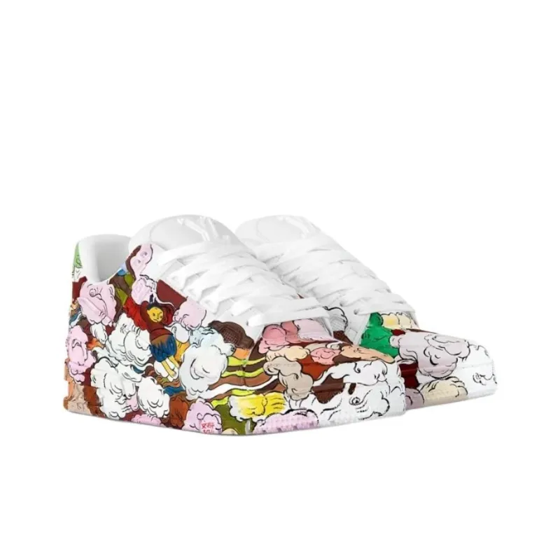 LOUIS VUITTON Trainer Low Top Skateboard Shoes Unisex Multicolor-2