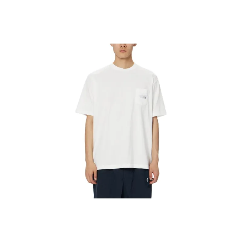 THE NORTH FACE T Shirt Men's Gray White-2