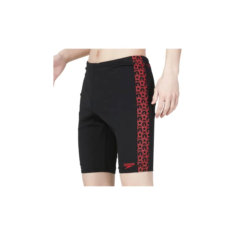 Speedo Swimming Shorts Men Black Red-4