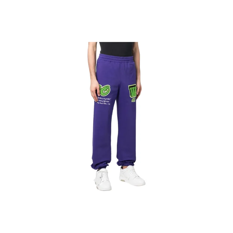 OFF WHITE Varsity Patch Sweatpants-3