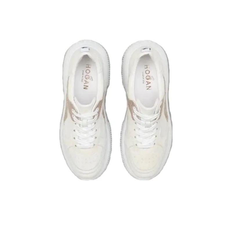 HOGAN Maxi I Active Wear-Resistant Low-Top Casual Shoes Women's White-3