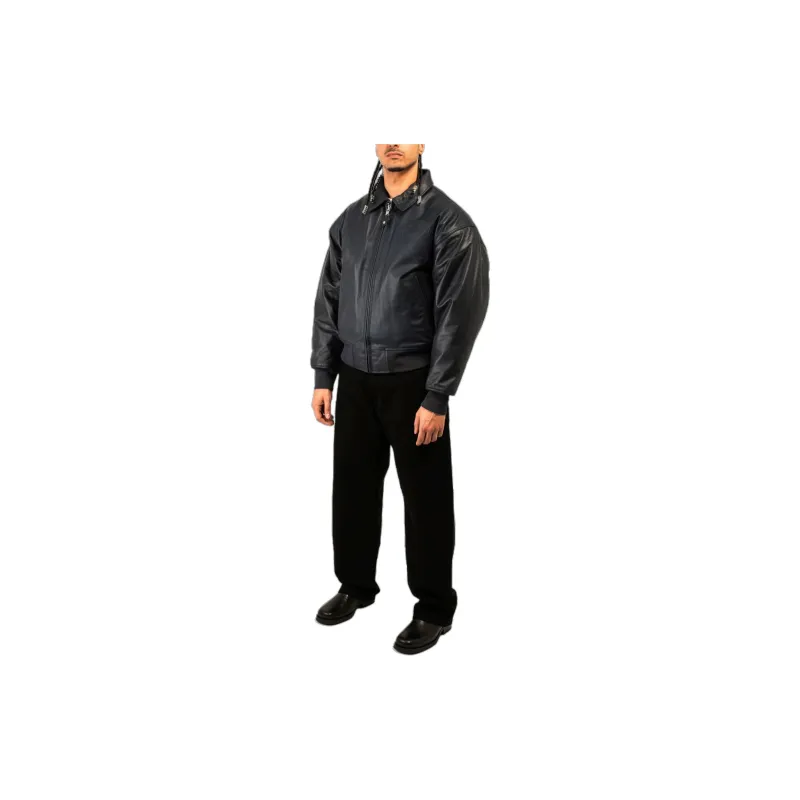 Schott N.Y.C. x One Block Down SS24 Leather Jacket Unisex Black-4