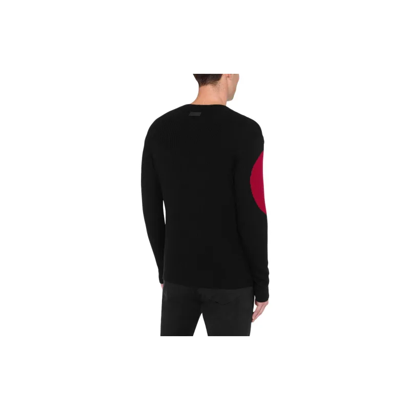 MOSCHINO Heart Intarsia Crewneck Jumper-2