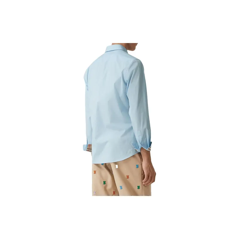 Burberry Shirt Men's Light Blue-2