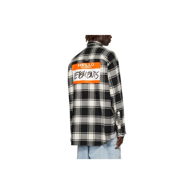 Vetements Shirts Men Black & White-2