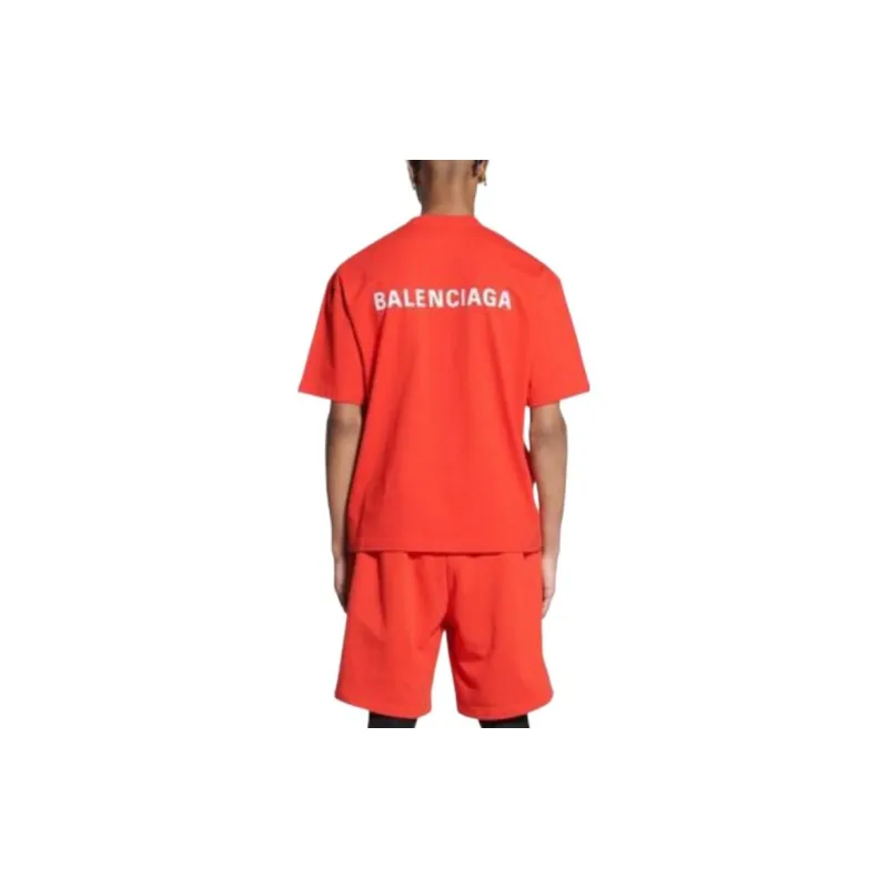 Balenciaga FW22 T Shirt Regular Fit Men's Red-3