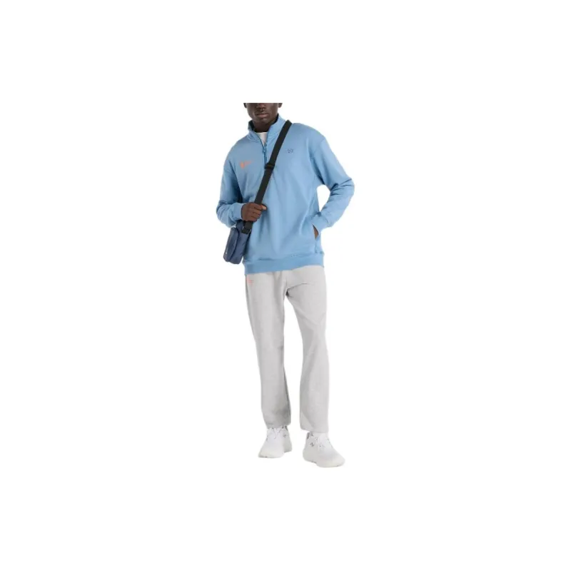 New Balance NYC Marathon Athletics Fleece 1/2 Zip Jackets Coats Men Sky Blue-2