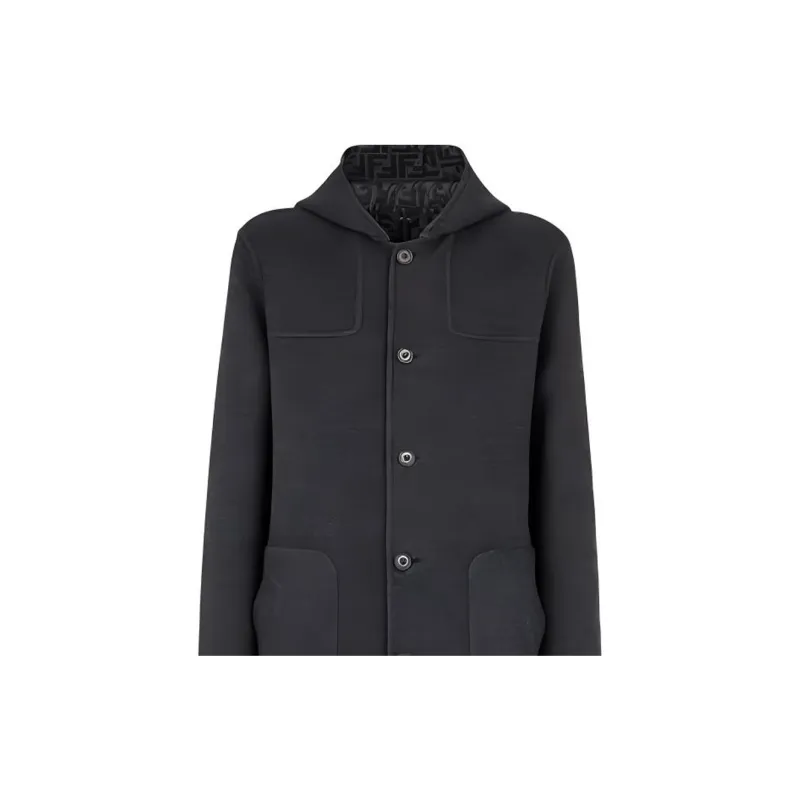 FENDI Coats Men Gray-3