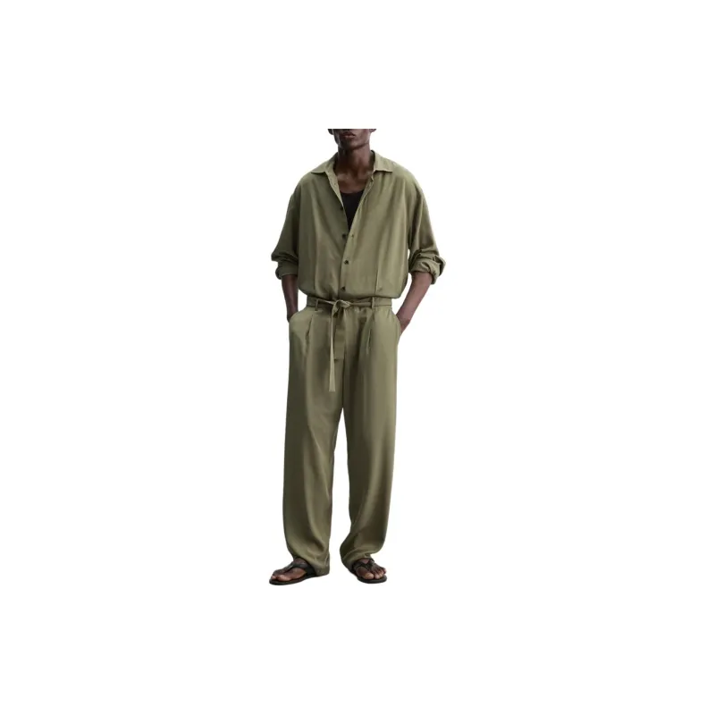 ZARA Jumpsuits Men Olive Green-2