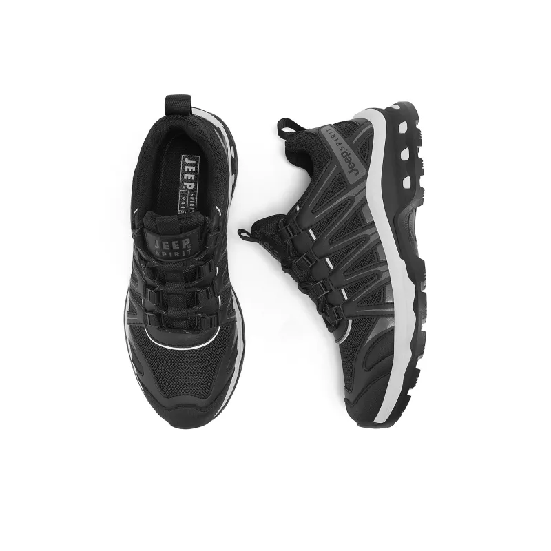 JEEP SPIRIT Low Top Outdoor Shoes Unisex Black-3
