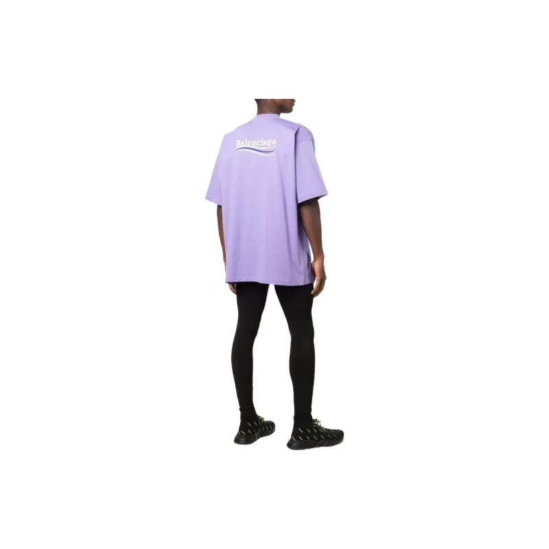 Balenciaga Political Campaign Oversized Logo Print T shirt-3