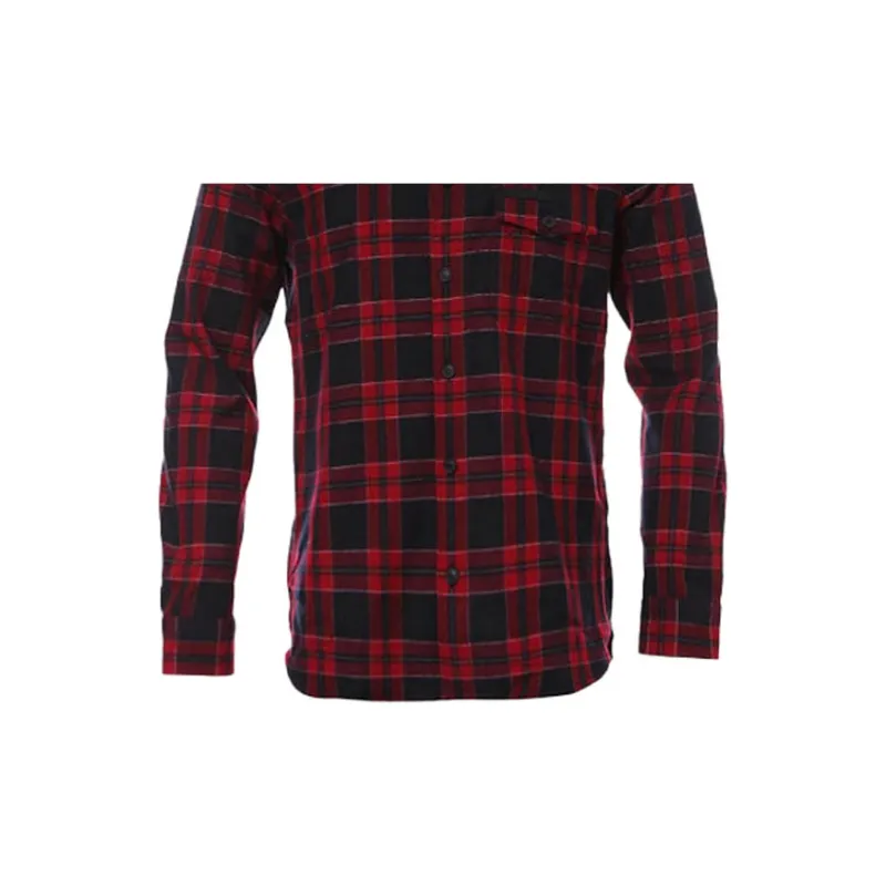 Burberry Shirts Men Red-5