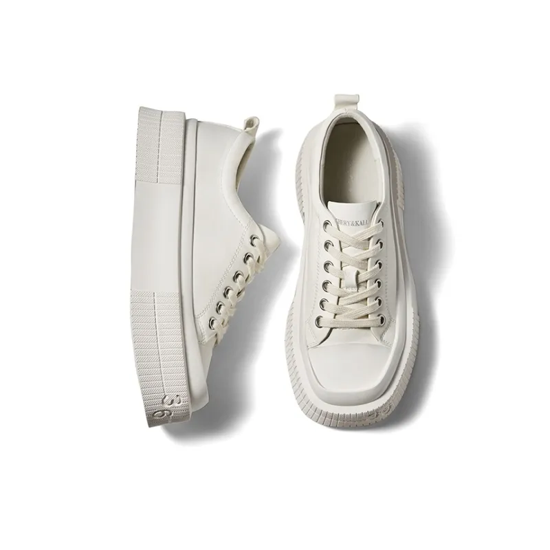 CHERYKALLY Lightweight Breathable Height Increasing Low Top Skateboard Shoes Women's-4
