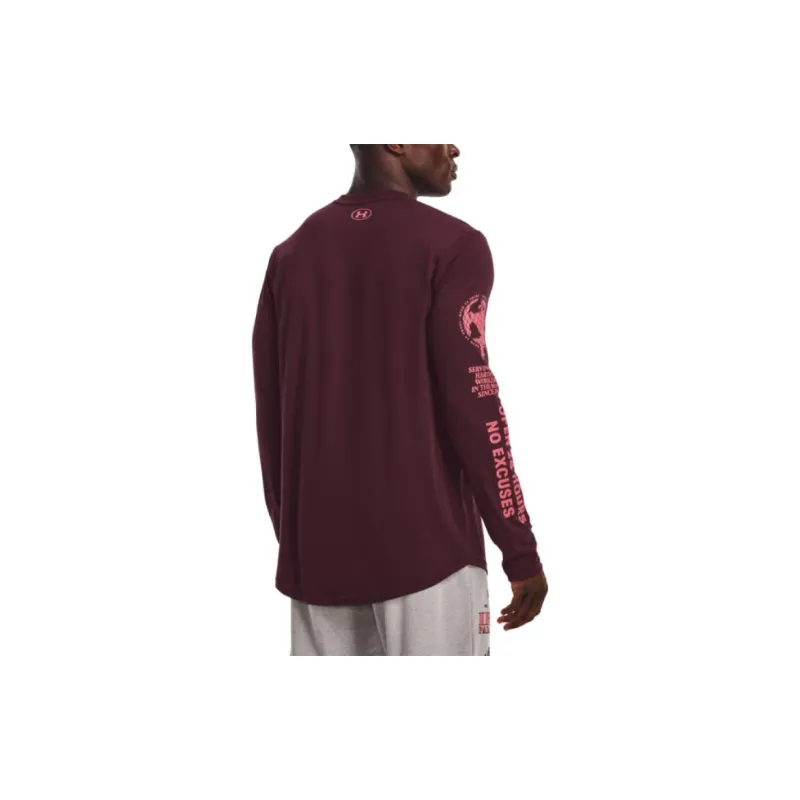 Under Armour FW22 T Shirt Men's Burgundy-3