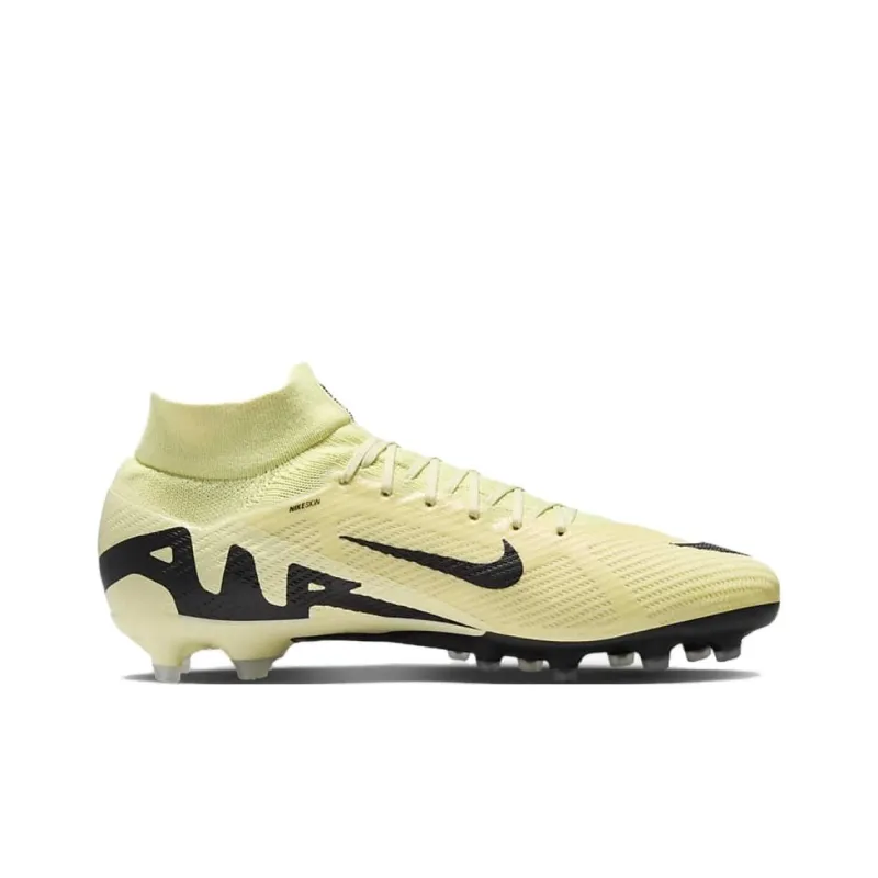 Nike Zoom Mercurial Superfly 9 AG Artificial Ground Anti Slip Wear Resistant Soccer Shoes Unisex Beige-1