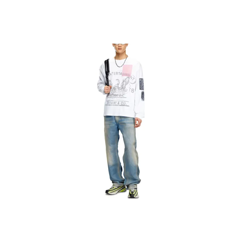 DIESEL T Boxt Ls Q10 Long Sleeved T Shirt-1