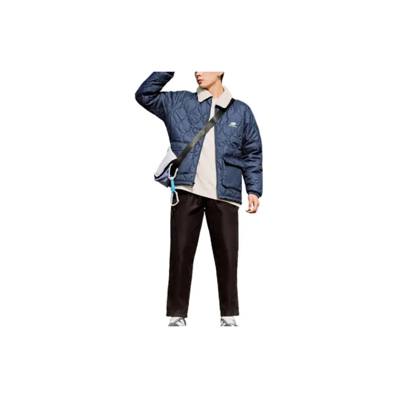 New Balance Puffer Jacket Winter Men's Blue-2