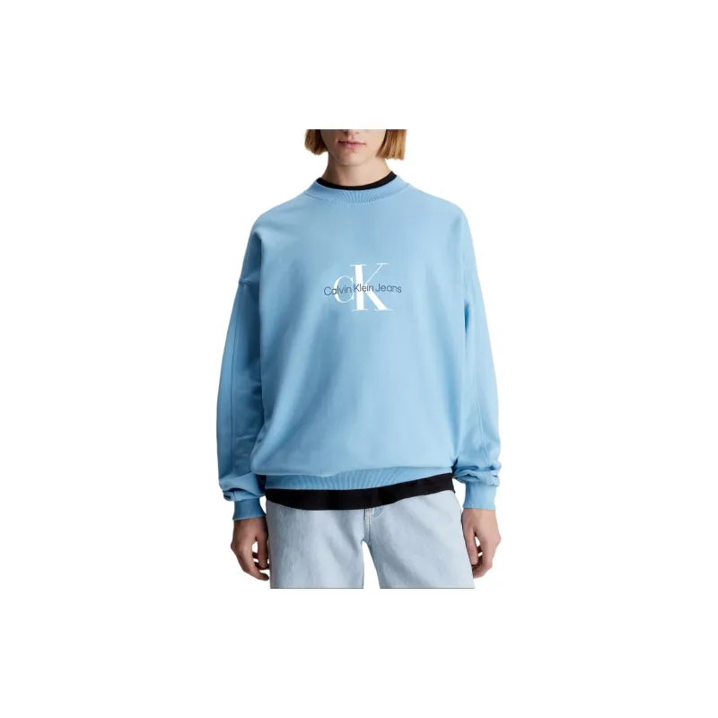 CALVIN KLEIN Sweatshirt Europe Version Men's Blue-2