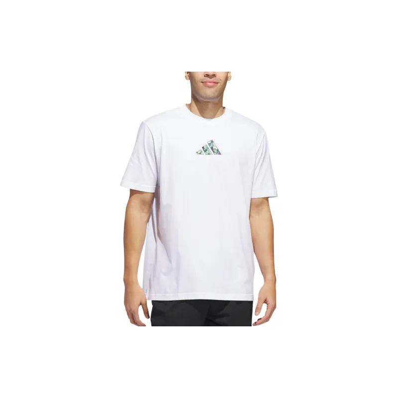 Adidas T Shirts Men White-2